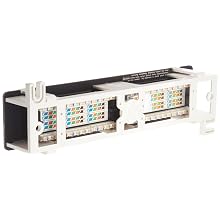 Morris Products 88042 Cat 5E Vertical 12 Port Patch Panels, 12 Port Vertical