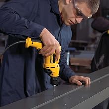DEWALT DWD112 8.0 Amp 3/8-Inch VSR Pistol-Grip Drill with Keyless All-Metal Chuck