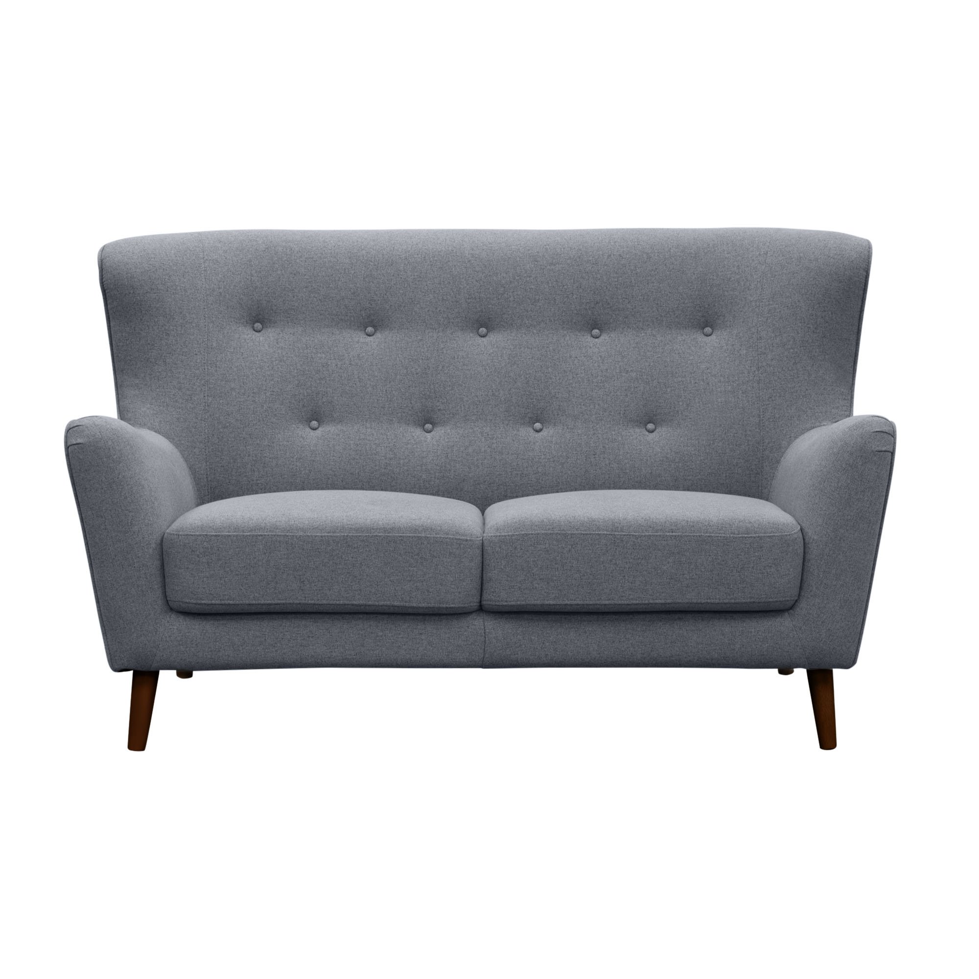 Jasper Retro Loveseat in Gray