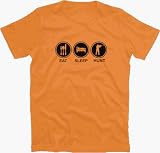 Zoom Produkt-Bild: EAT SLEEP HUNT j&auml;ger jagd T-Shirt S-XXL