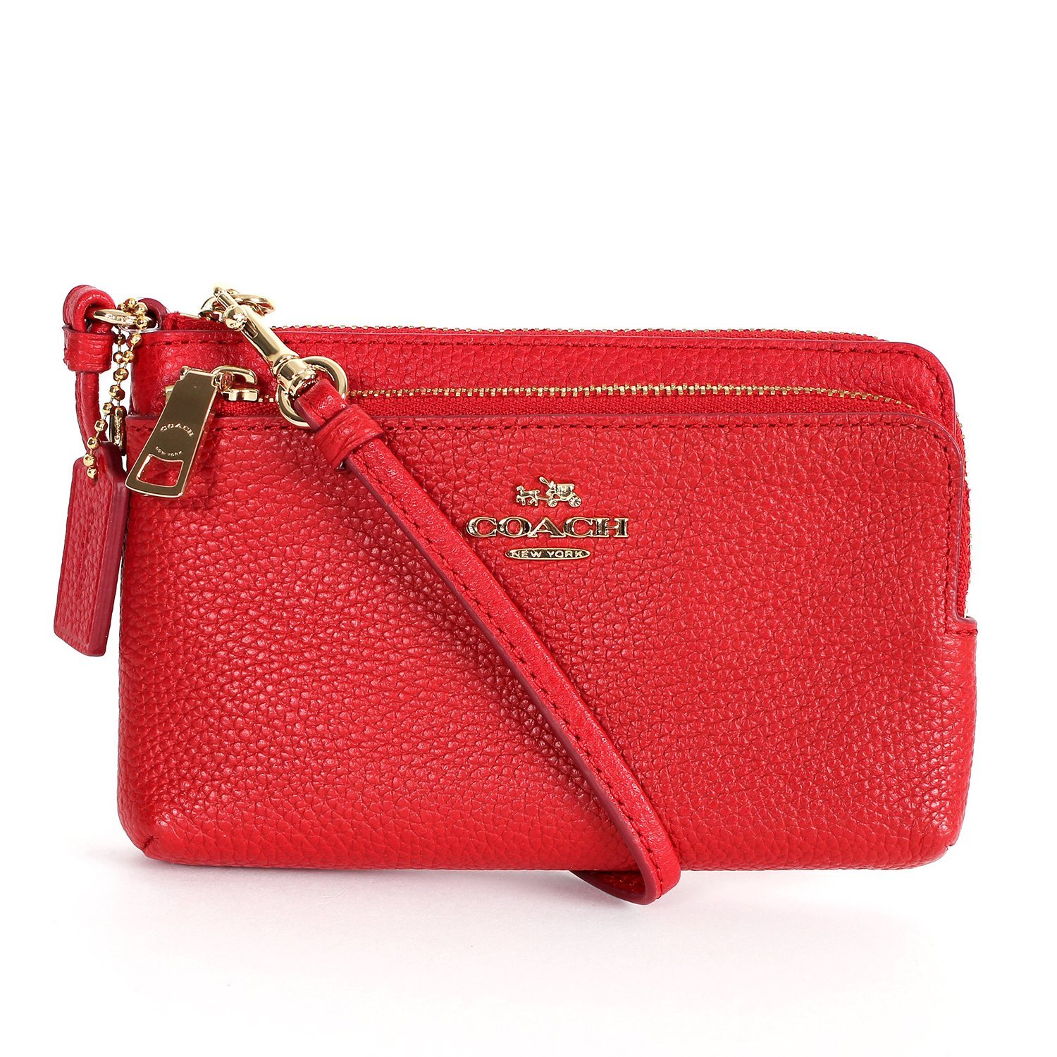 coach wristlets red