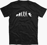 SKI EVOLUTION downhill skiing T-Shirt S-XXL Schwarz L