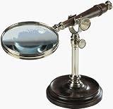Authentic Models AC099A Magnifying Glass with Stand - Brass - Pack of 2
