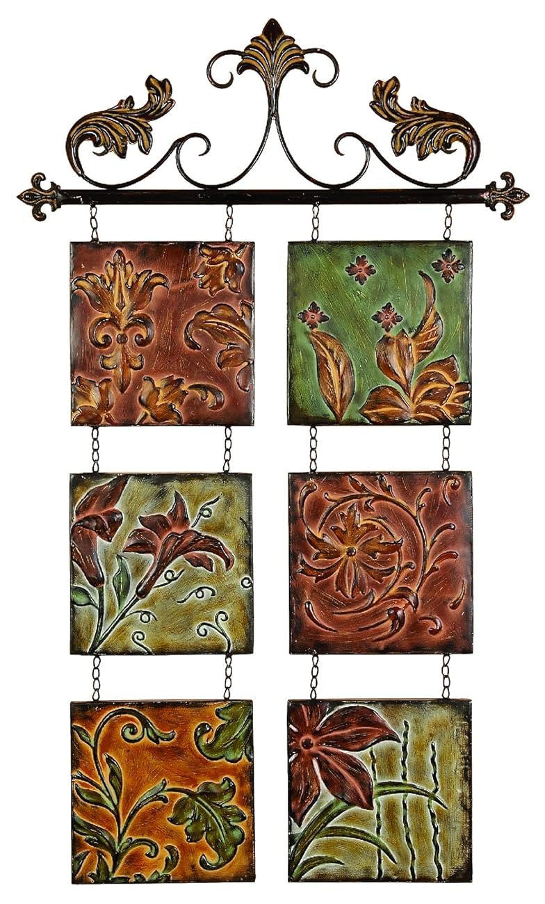 Metal Wall Decor Botanical Scroll Metal(99204)