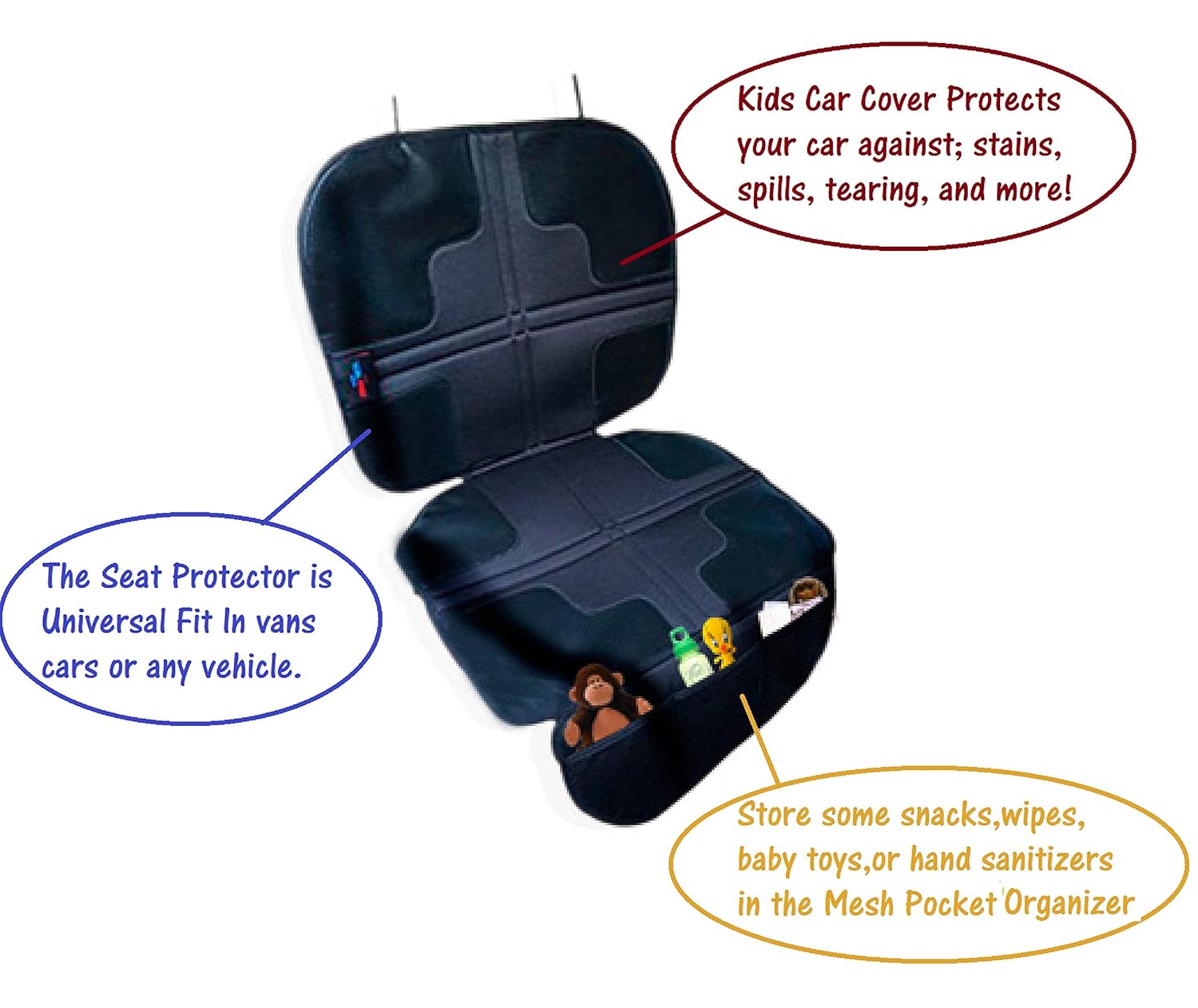Sell Zone Tech Kids Car Seat Cover Baby Infant Seat Mat Protector in