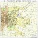 Huge Street & Road Map of Texarkana, Arkansas AR - Printed poster size wall atlas of your home town