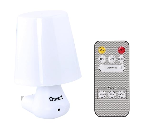 Simple Plug In Remote Control Led Night Light Decorative Nite