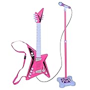 Kids Guitar and Stage Microphone