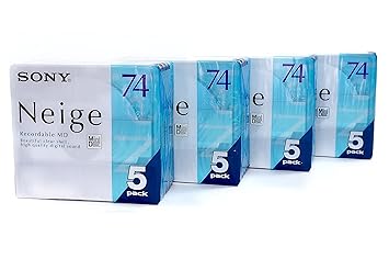 【クリックでお店のこの商品のページへ】SONY Neige 5MDW74NED ミニディスク MD ソニー 74分5枚組 ×4パック バリューセット： パソコン・周辺機器