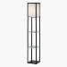 Adesso 3603 Berk Shelf Floor Lamp - Black