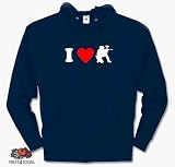 I LOVE PAINTBALL GOTCHA PAINTBALL Kapuzen-Sweat-Shirt S-XXL Navy S