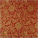 Decoupage Papier Blumenmotiv Gold/Rot