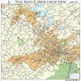 Huge Street & Road Map of Johnson City, Tennessee TN - Printed
poster size wall atlas of your home t