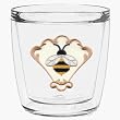 Bumble Bee Motif 12 oz Double-Old-Fashioned Insulated Beverage Tumbler, Clear