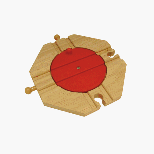 Childrens Toyshop  Toys : Wooden Train Track - Four Way Turntable (compatible with other leading brands) - Bigjigs Rail