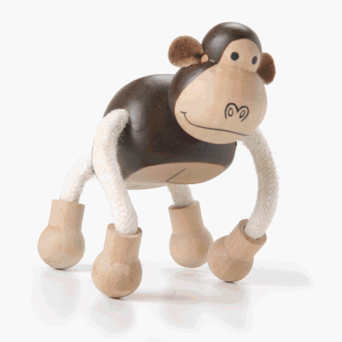 Childrens Toyshop  Toys : Wooden Anamalz - Gorilla