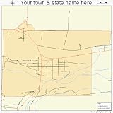 81fsT4rTrJL. SL160  colorado springs home Huge Street & Road Map of Poncha Springs, Colorado CO   Printed poster size wall atlas of your home
