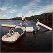 RAVE Aqua Jump 20 Waterpark with Launch and Log in Northwoods Coloration