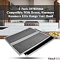 VNAF93 HPF30 Broan Range Hood Charcoal Filter 14.6” x 12.8” x 0.14” 