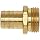 Anderson Metals Brass Garden Hose Fitting, Connector, Barb x GHT Male