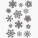 Sticker Flocons de Noël