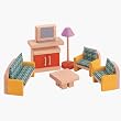 PLAN TOYS Dollhouse Furniture - Neo Living Room