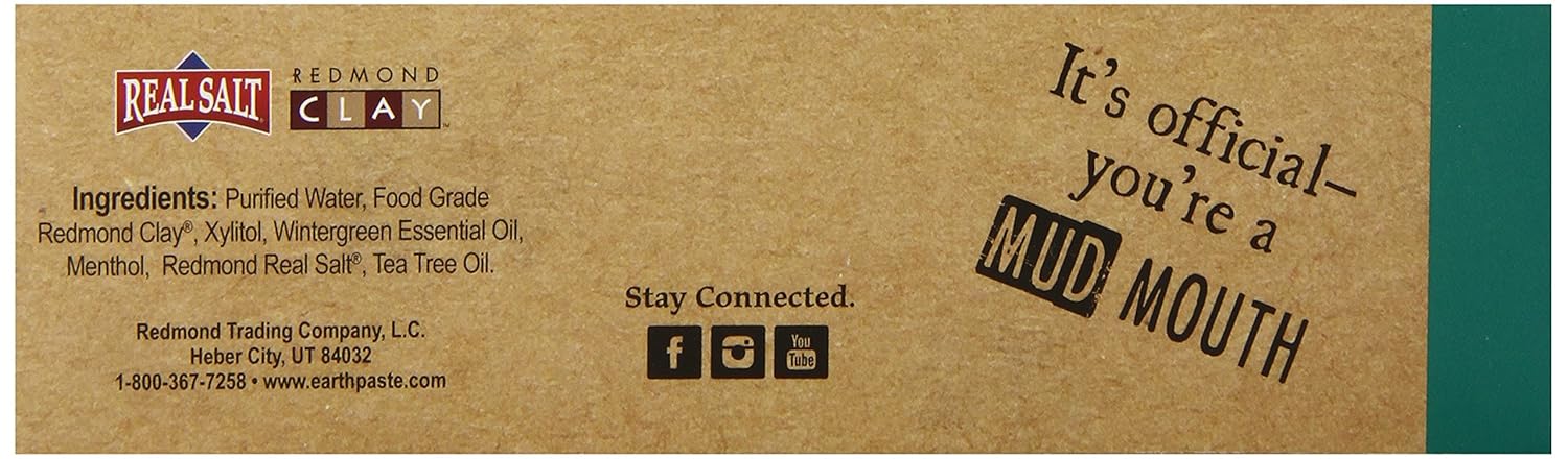 Amazon.com : Redmond Earthpaste, Wintergreen, 4 Ounce : Beauty