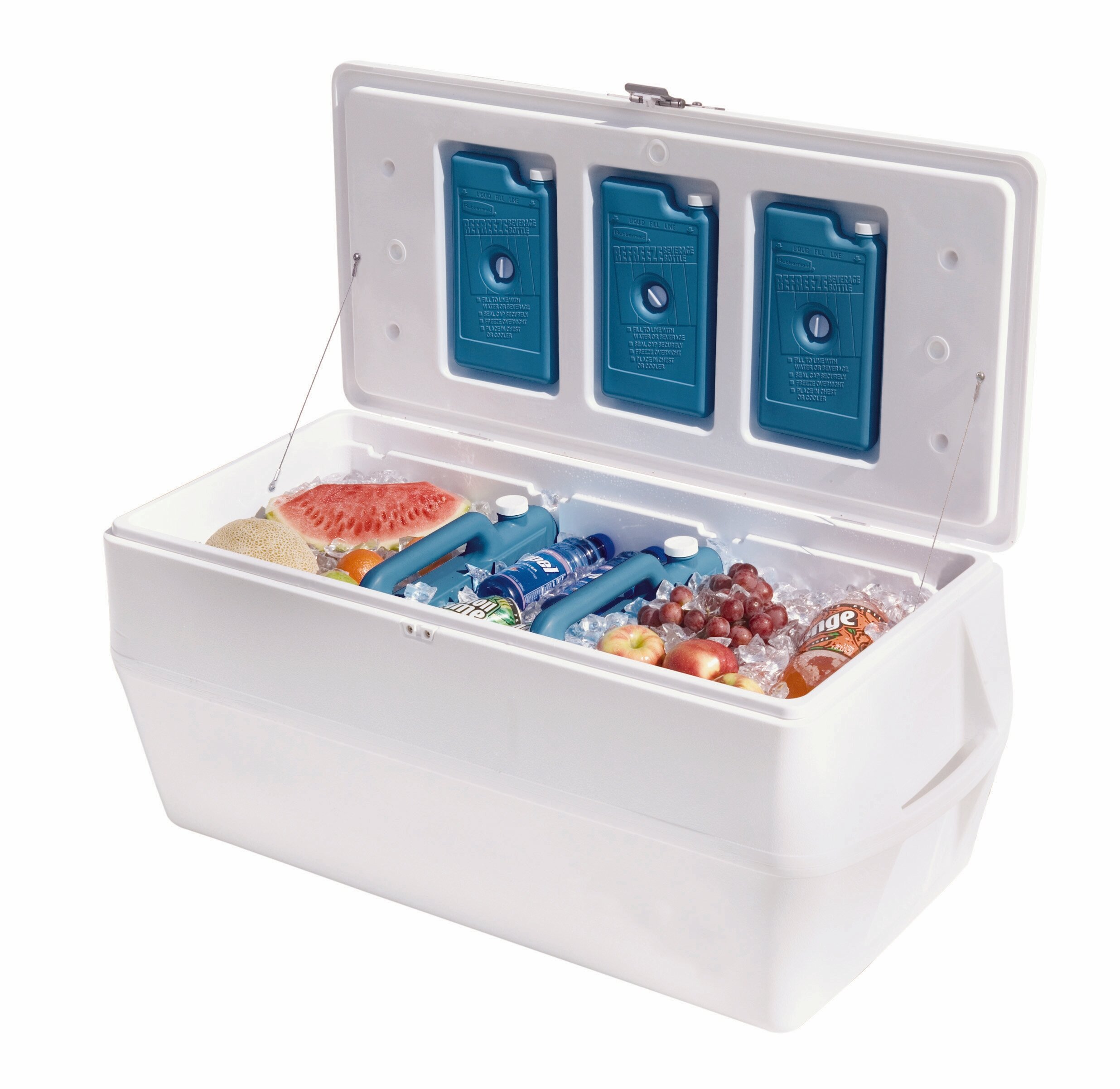Rubbermaid Gott Marine Cooler / Ice Chest, 150quart, White eBay