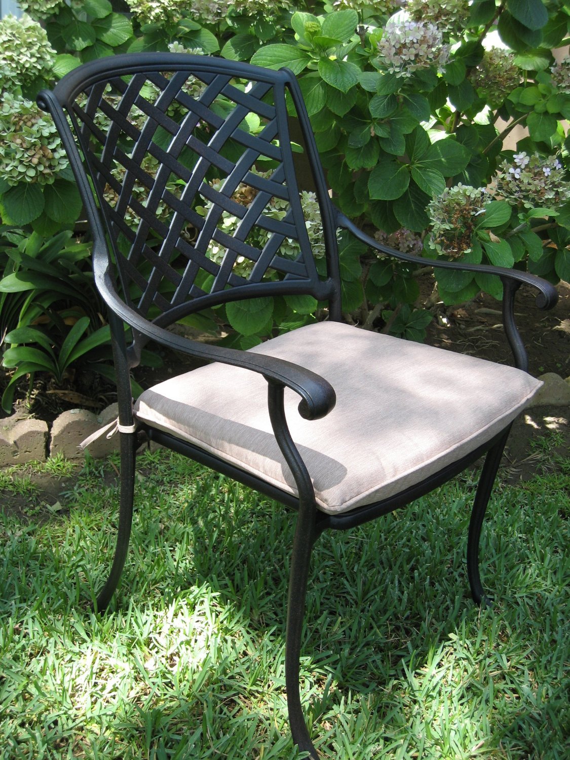 Cast Aluminum Patio Furniture 9 Pc Extension Oval Dining Table DS