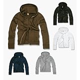 Basic Classic Fit Zip-up Hooded Sweater (Colors Available), Large, Black