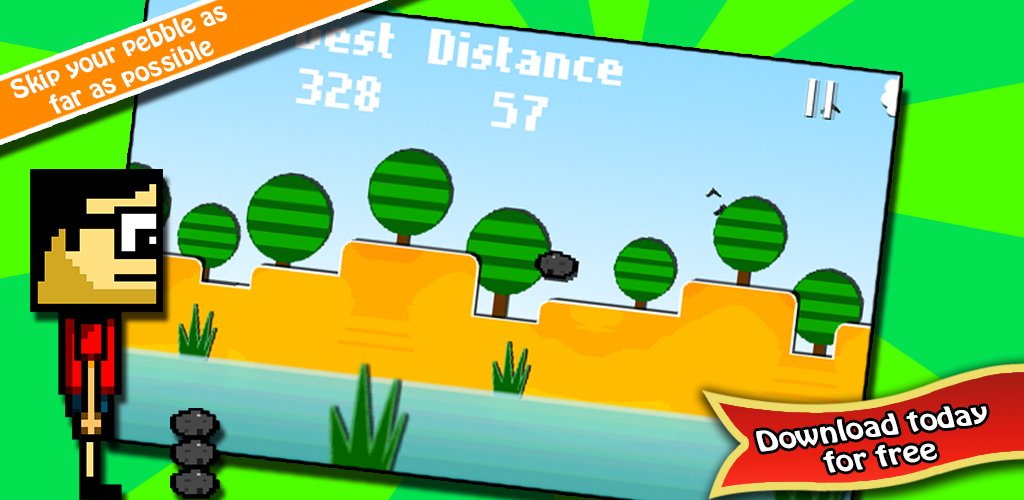 Jumpy Block Skim A Skipping Stone Game by Cobalt Play