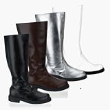 CAPTAIN-100, Men's Costume or Halloween Boots in Black, White, Brown or Silver