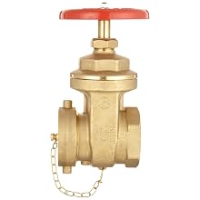 Dixon WDGV251F Forged Brass Non-rising Stem Wedge Disc Gate Valves, 2-1/2" NPT Female x NST Male