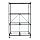 Origami R5-01W General Purpose 4-Shelf Steel Collapsable Storage Rack with Wheels, Large
