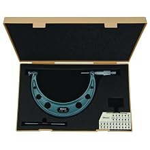 Mitutoyo Screw Thread Micrometer, Interchangeable Anvil-Spindle Tip, Ratchet Stop, Inch