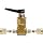 Ham-Let H1200 Series  Brass Toggle Valve, Inline, 1/8" Let-Lok Fitting