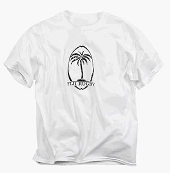 FIJI RUGBY LOGO T-SHIRT (WHITE) SHORT-SLEEVE