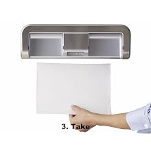 Clean Cut Touchless Paper Towel Dispenser, Stainless Finish