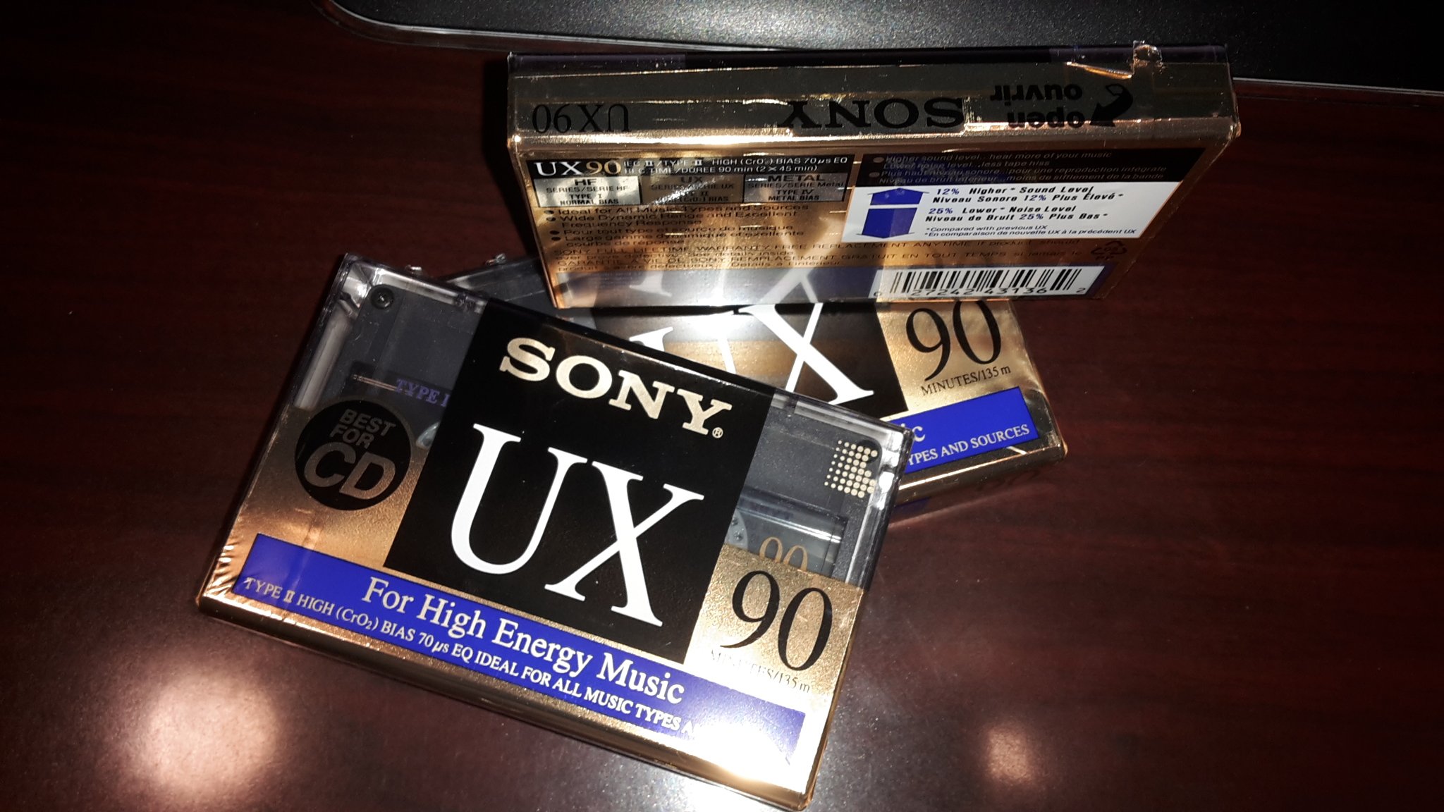 Sony UX Type II 90 Minute Audio Cassette Tape