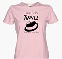 THANKS FOR THE THRILL michael jackson Ladies Pink S