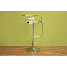 Baxton Studio Tina Acrylic Modern Adjustable Bar Stool, Clear