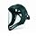 Uvex S8510 Bionic Shield, Black Matte Face Shield, Clear Polycarbonate Anti-Fog/Hardcoat Lens