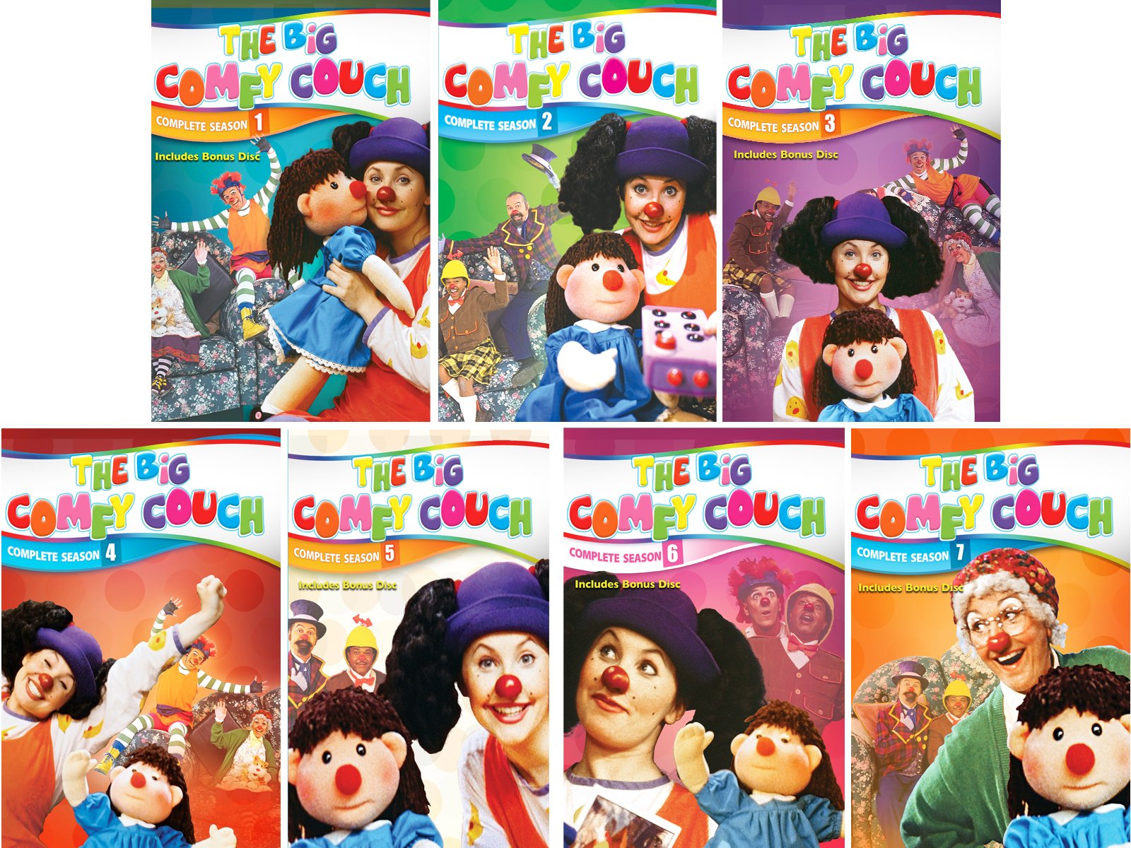 The Big Comfy Couch Complete TV Series Season 1 2 3 4 5 6 7 DVD Boxed