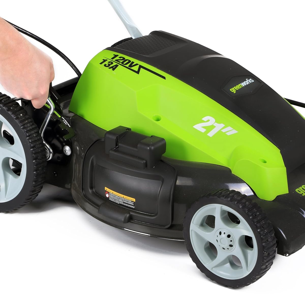 GreenWorks 21Inch 13 Amp Corded Lawn Mower 25112