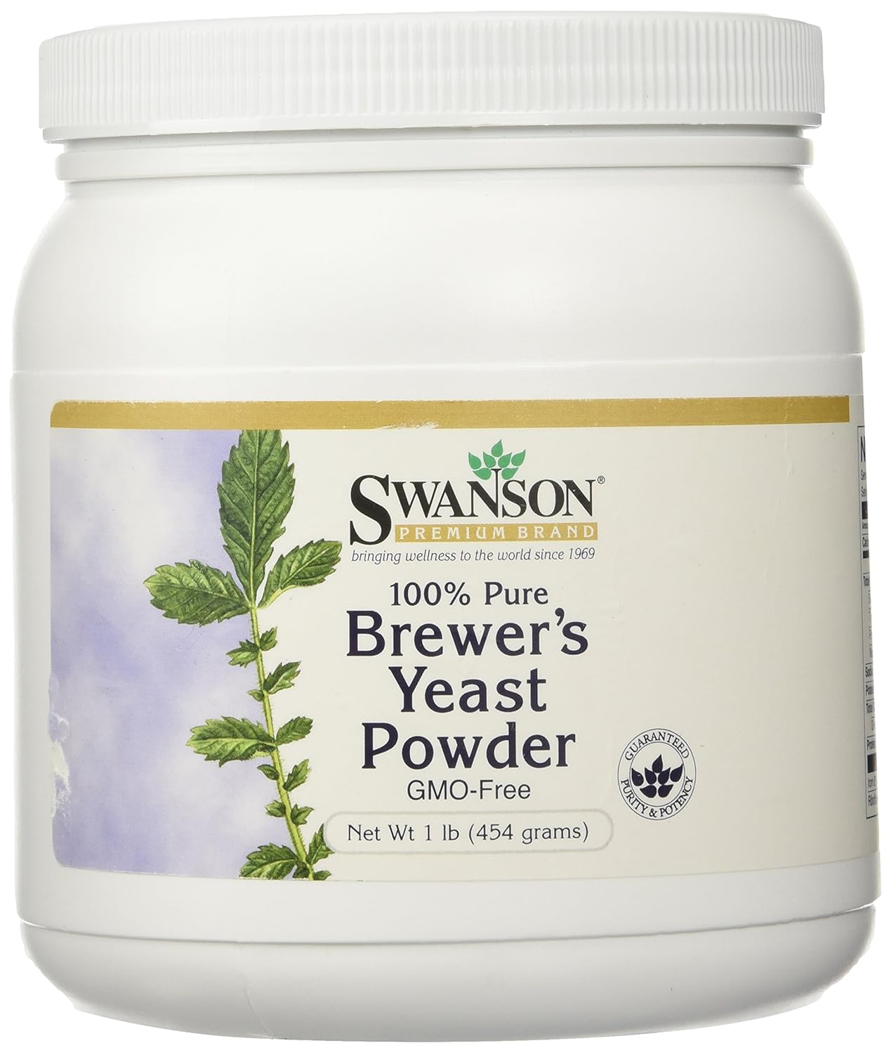 100 Pure Brewer's Yeast Powder GmoFree 16 oz (454 grams) Pwdr