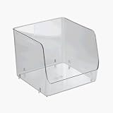 Clear Stacking Organizer Bin - X-Large by InterDesign