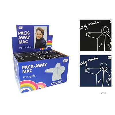 Childrens/Kids Boys Hooded Packaway Mac Raincoat/Jacket