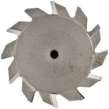 Niagara Cutter TS109 T-Slot Shank Type Cutter, High Speed Steel, Uncoated (Bright), Weldon Shank, 10 Helix Angle, 2" Cutter Diameter, 12 Tooth, 5/32" Width
