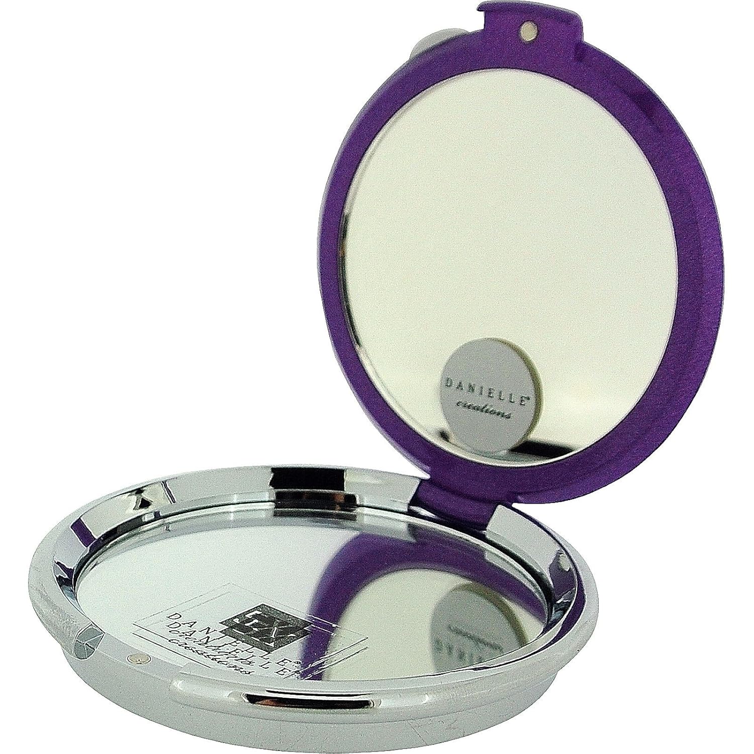 Danielle 5x Magnification Compact Mirror Purple Round Mirror Swarovski