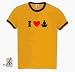 I LOVE YOGA MEDITATION Ringer-T-Shirt S-XL